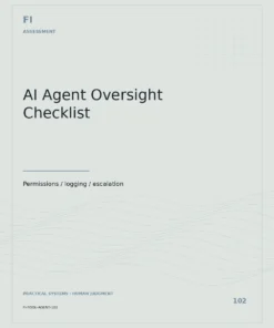 AI Agent Oversight Checklist placeholder artwork